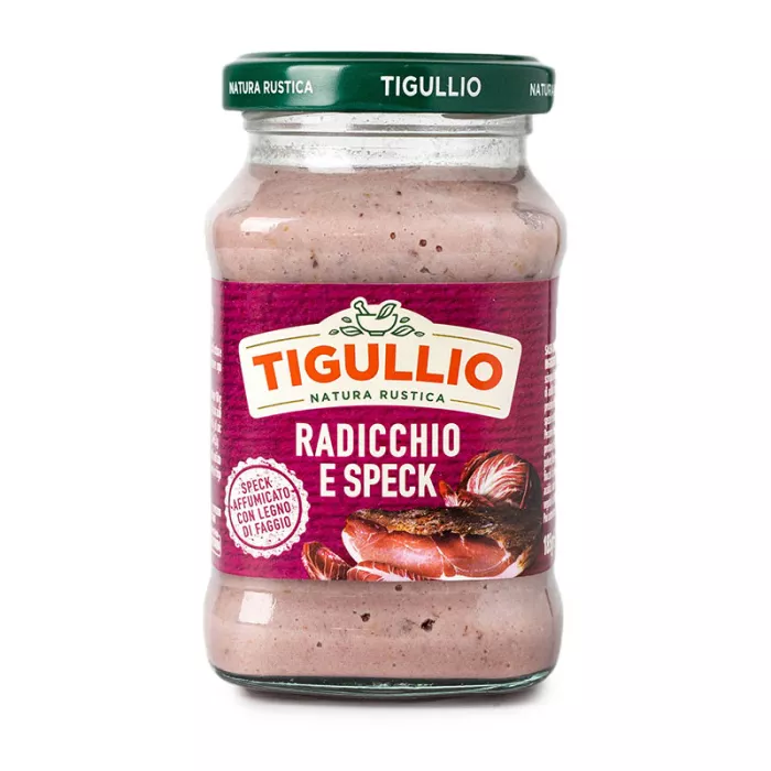 Tigullio omáčka červená čakanka speck 185g