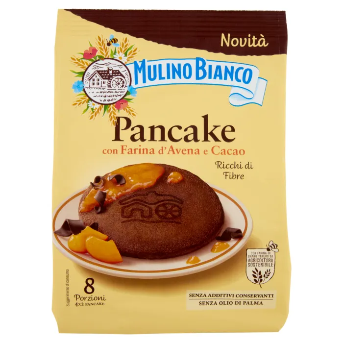 SPOTREBA Mulino Bianco Pancake z ovsených vločiek a kakaa 256g