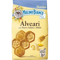 Mulino Bianco Alveari sušienky so slaným maslom a medom 300g thumbnail-1