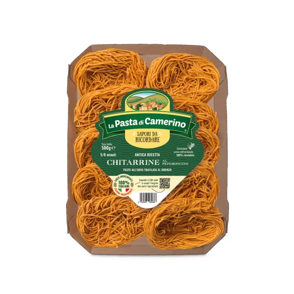 La Pasta di Camerino vaječné cestoviny Chitarrine Peperoncino 500g - 1ks
