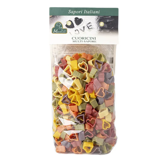 POŠKODENÝ OBAL Marabotto srdiečka 5 - farebné 500g