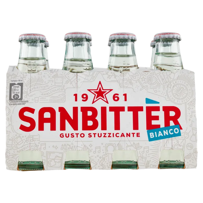 Sanbitter nealkoholický aperitív bianco 8 x 0,1l