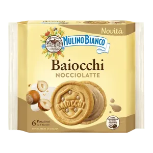 Mulino Bianco Baiocchi s lieskovcovo-mliečnym krémom 168g