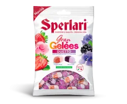 Sperlari želé cukríky s príchuťou jahoda–ruža a černica–fialka 150g thumbnail-1