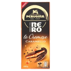 Perugina horká čokoláda s mandľami a kúskami slaného karamelu 100g