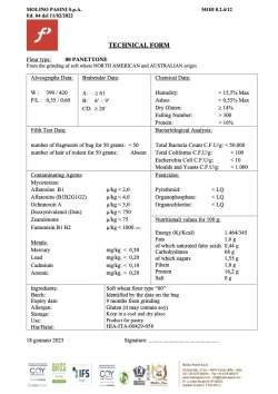Molino Pasini talianska múka Panettone "00" 10kg thumbnail-3