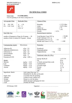 Molino Pasini talianska chlebová múka Lombardia "0" 25kg thumbnail-2