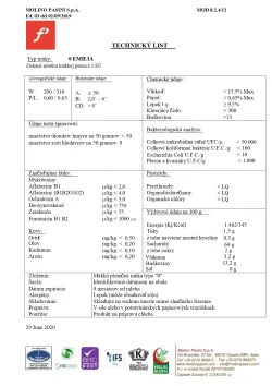 Molino Pasini talianska chlebová múka Emilia chlebová "0" 25kg thumbnail-3