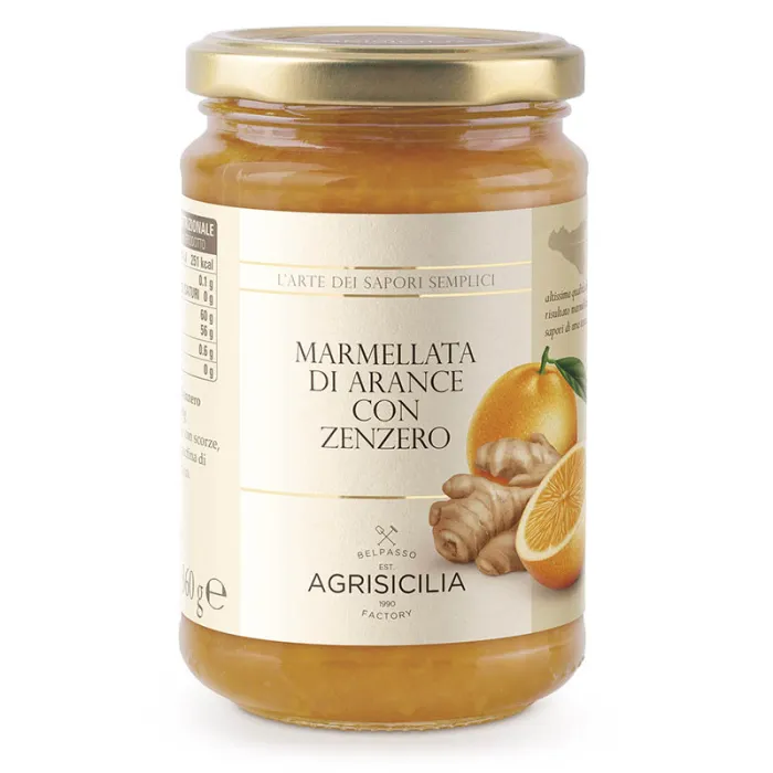 Agrisicilia pomarančová marmeláda so zázvorom 360g