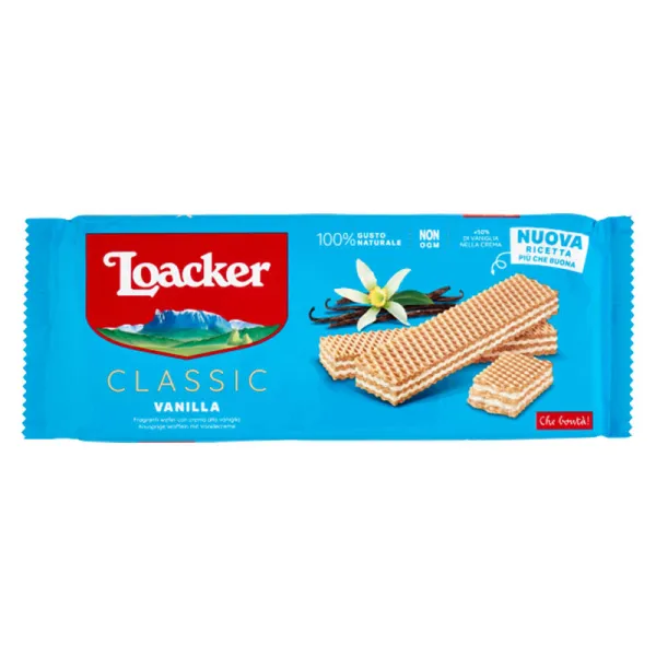 Loacker Classic Vanilla chrumkavé oblátky s vanilkovým krémom 175g