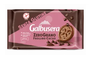 Galbusera Frollini s kakaom a kúskami čokolády bez lepku a laktózy 220g