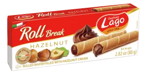 Gastone Lago trubičky plnené orieskovým krémom 80g