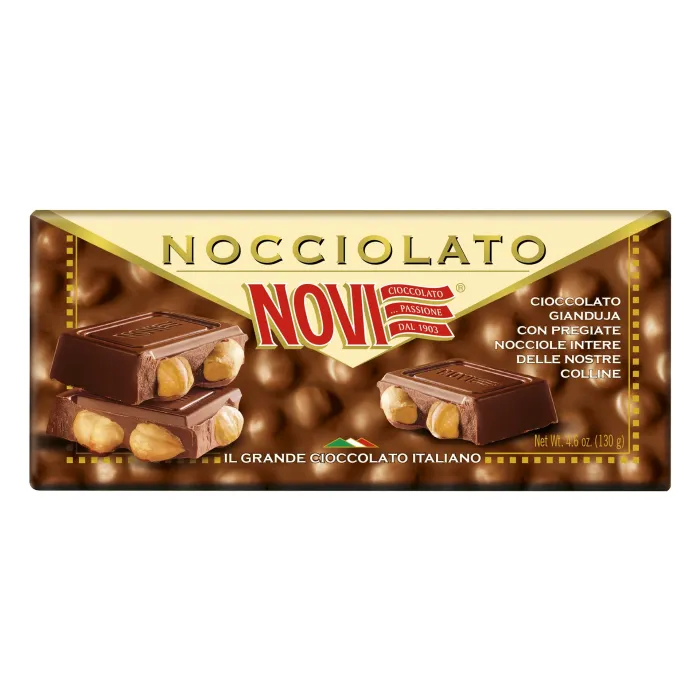 Novi Gianduja mliečna čokoláda s lieskovcami 130g