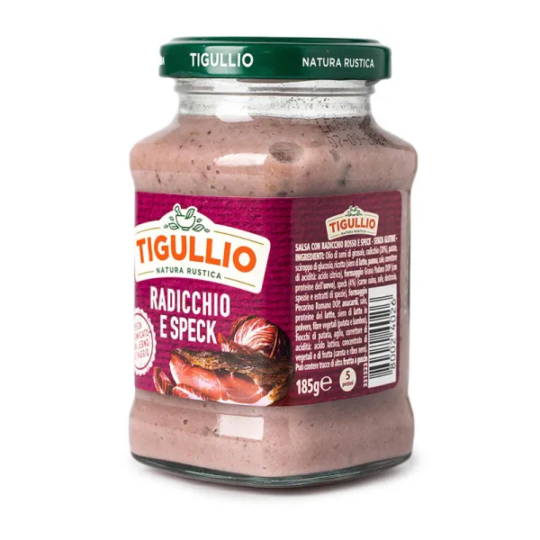 Tigullio omáčka červená čakanka speck 185g