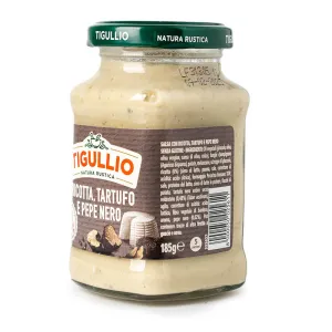 Tigullio omáčka s ricottou, hľuzovkou a čiernym korením 185g