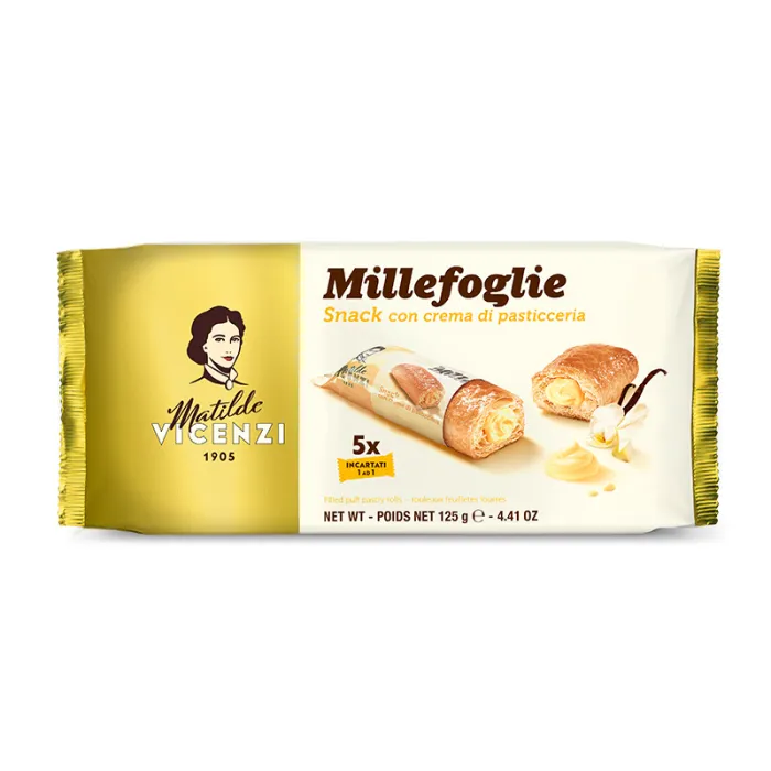 Matilde Vicenzi Millefoglie rolky z lístkového cesta s vanilkovým krémom 125g