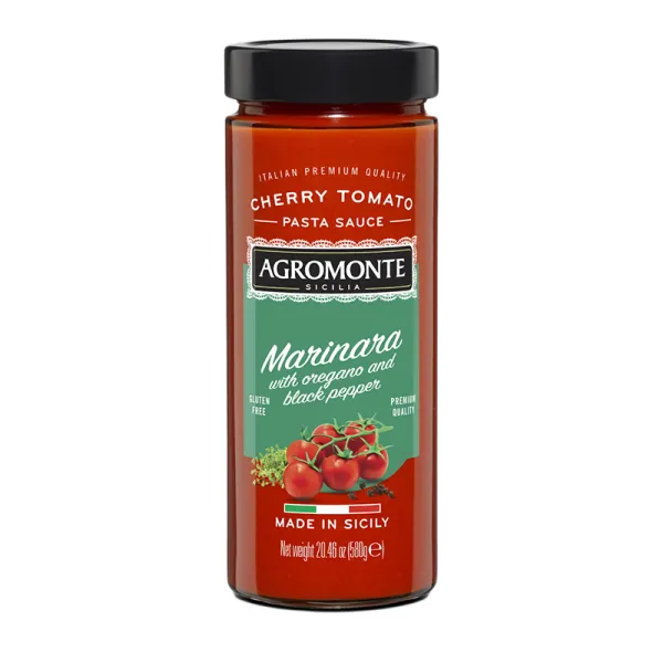Agromonte omáčka Marinara s oreganom a čiernym korením zo cherry paradajok 580g