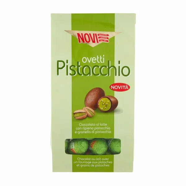 Novi čokoládové vajíčka s pistáciovým krémom 160g