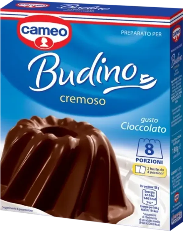 Cameo Budino krémový puding s čokoládovou príchuťou 180g