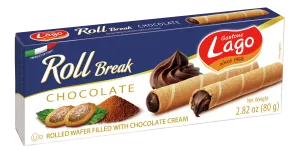 Gastone Lago trubičky plnené kakaovým krémom 80g