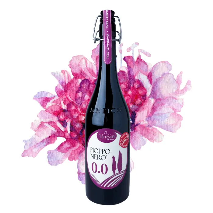 Villa Teresa červené nealkoholické pološumivé víno z hroznového muštu 0,75l