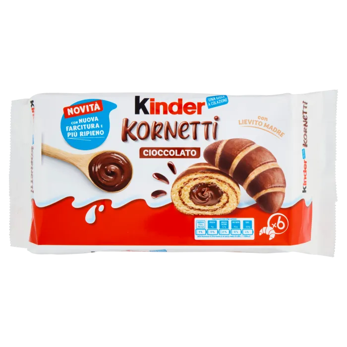 Fererro Kinder Kornetti s čokoládovou náplňou 270g Fererro Kinder Kornetti s čokoládovou náplňou 270g