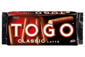 Togo Chrumkavé Tyčinky Poliate Mliečnou Čokoládou 120g