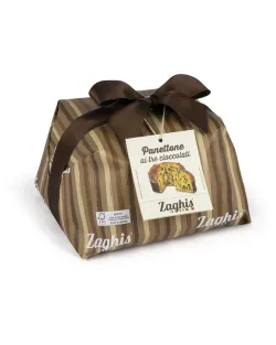 Zaghis Panettone s bielou, mliečnou a horkou čokoládou 750g thumbnail-2