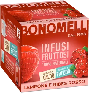 Bonomelli ovocný čaj s príchuťou malín a červených ríbezlí 24g
