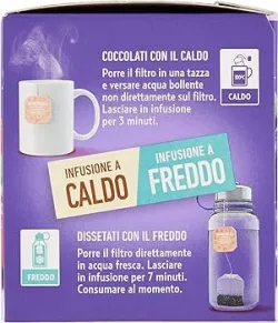 Bonomelli ovocný čaj s príchuťou čierneho hrozna a jahôd 24g thumbnail-1