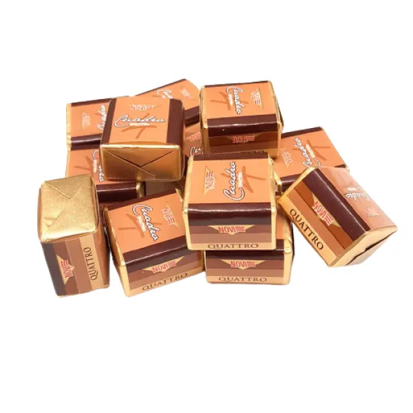 Novi Cuadro pralinky v štyroch vrstvách čokolády s lieskovými orieškami 150g