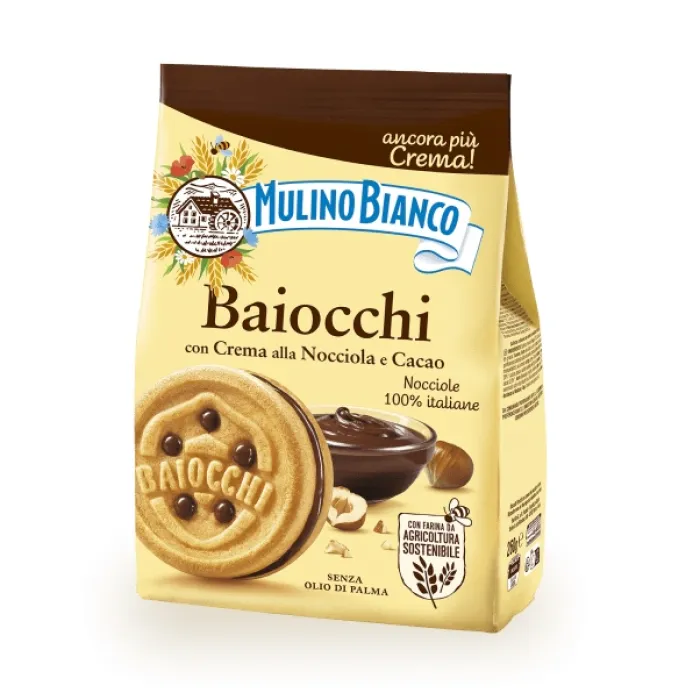 Mulino Bianco Baiocchi s lieskovcovo-kakaovým krémom 260g