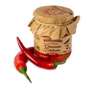 Delizie di Calabria drvené kalábrijské chilli papričky 180g