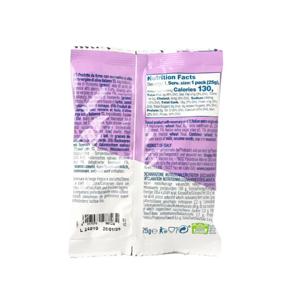 Casa Milo mini tocchetti s morskou soľou a rozmarínom 25g