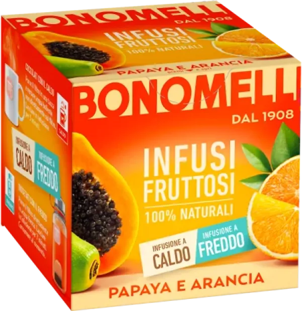 Bonomelli ovocný čaj s príchuťou papáje a pomaranča 24g