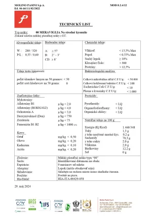Molino Pasini talianska múka W300  Meraviglia 10kg
