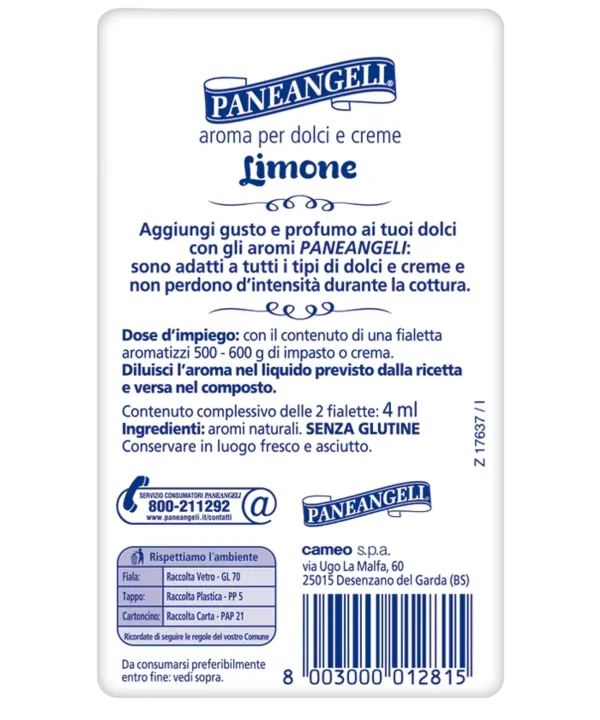 Paneangeli citrónová aróma 2x4ml