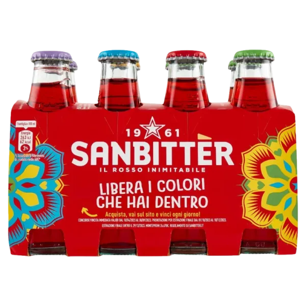 Sanbitter nealkoholický aperitív rosso 8x0,1l