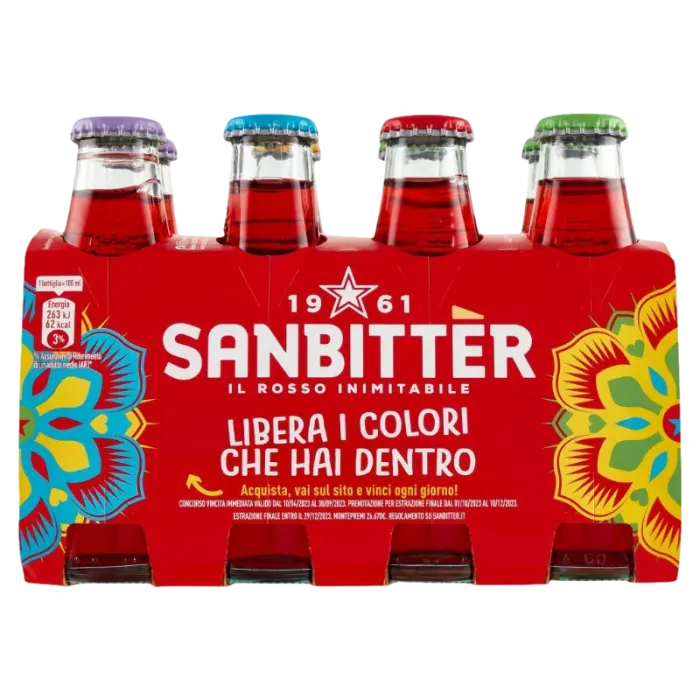 Sanbitter nealkoholický aperitív rosso 8x0,1l