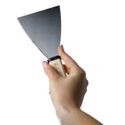 Ciret špachtľa na cesto s krátkou drevenou rúčkou 100mm thumbnail-3