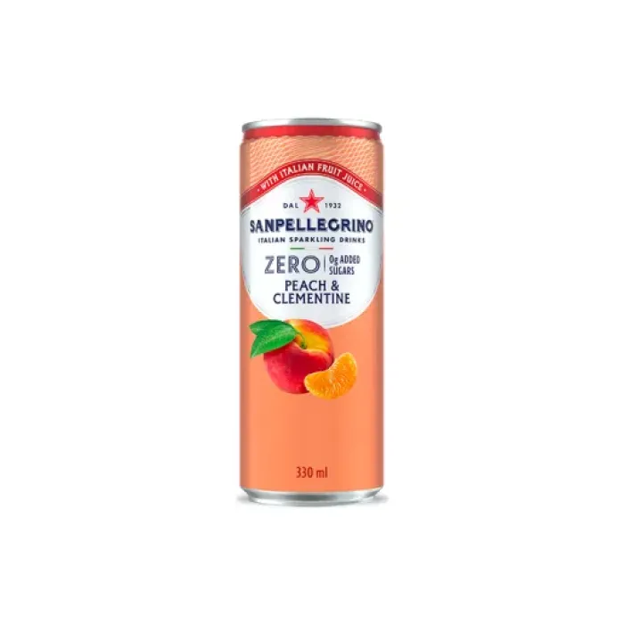 Sanpellegrino Zero broskyňa a mandarínka 330ml Sanpellegrino Zero broskyňa a mandarínka 330ml