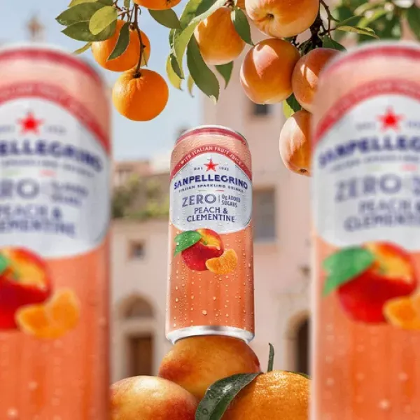 Sanpellegrino Zero broskyňa a mandarínka 0,33l (Z)