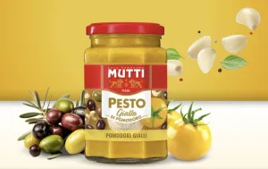 Mutti pesto zo žltých paradajok 180g