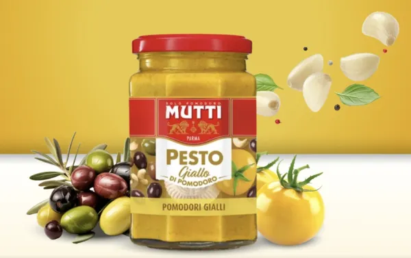 Mutti pesto zo žltých paradajok 180g