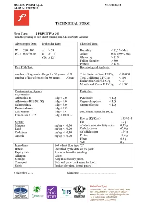 Molino Pasini talianska múka Primitiva 300 Tipo "2" 10kg