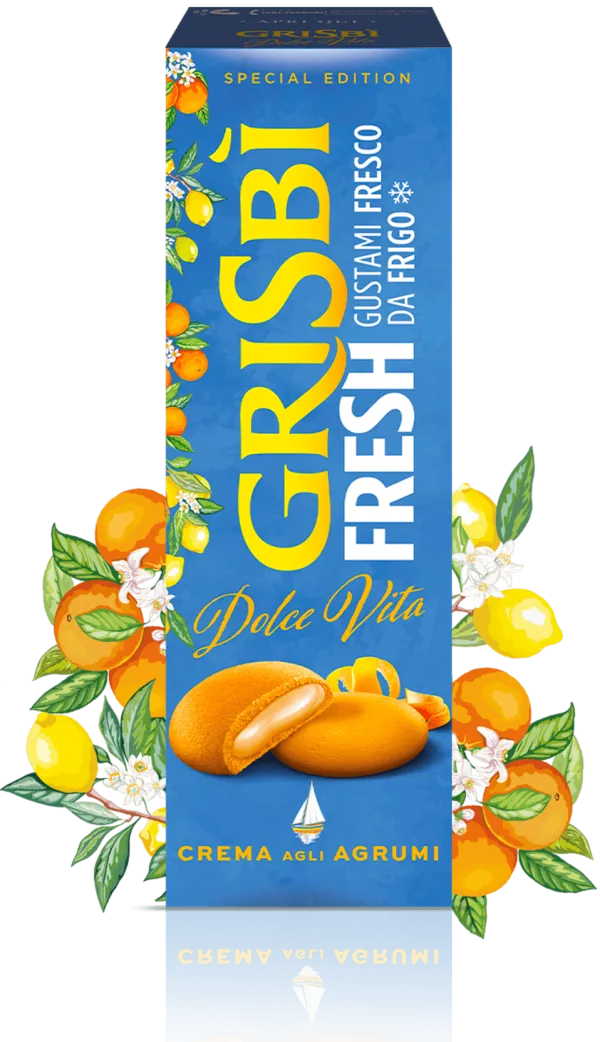 Vicenzi Grisbi sušienky s citrusovou plnkou Dolce Vita 112g