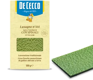 De Cecco vaječné špenátové Lasagne 500g