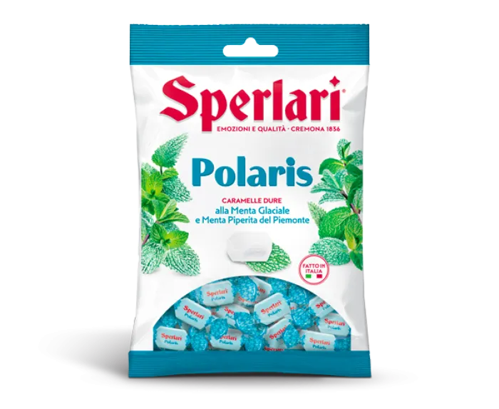 Sperlari Polaris tvrdé cukríky s mätou piepornou z Piemonte 200g