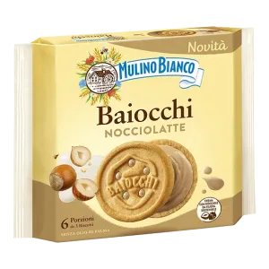Mulino Bianco Baiocchi s lieskovcovo-mliečnym krémom 168g