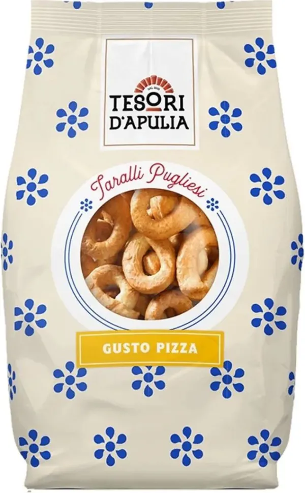 Tesori d’Apulia taralli s príchuťou pizze 400g